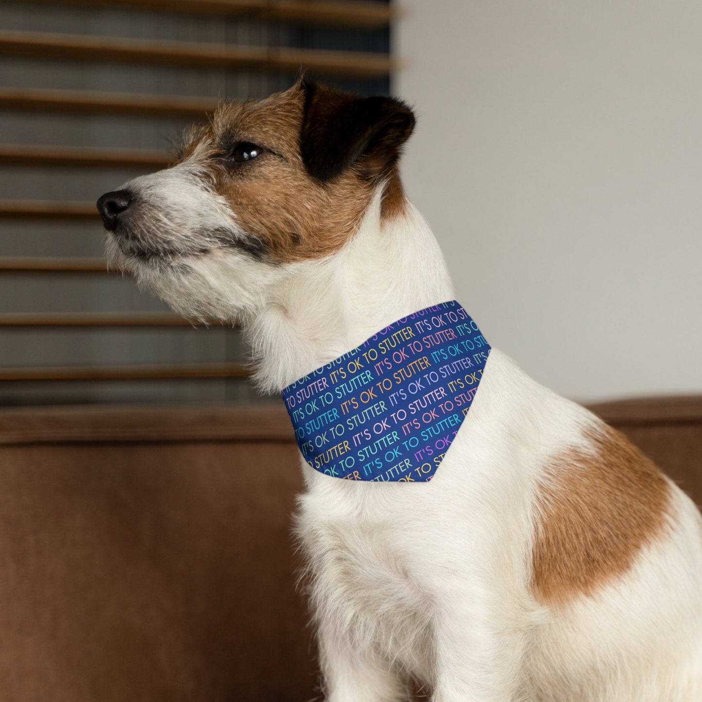 It's OK to Stutter Pet Dog Bandana