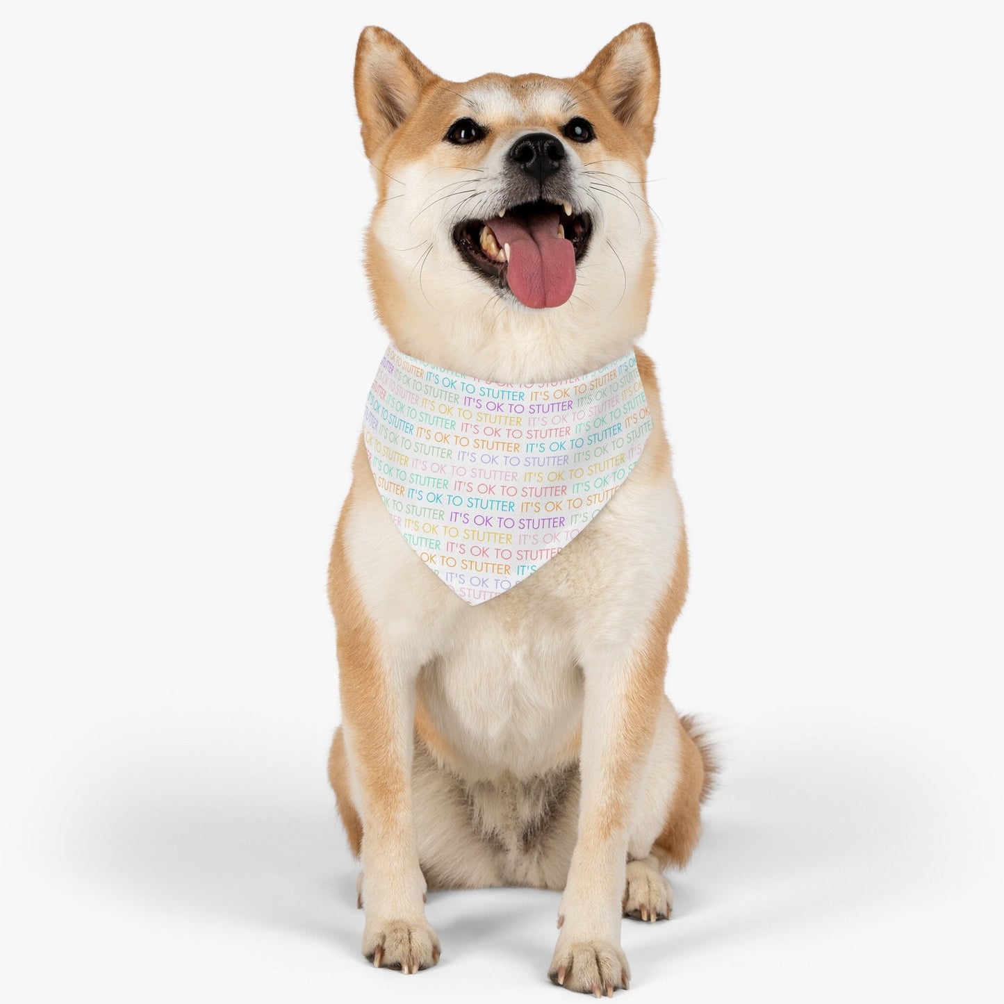 It's OK to Stutter Pet Dog Bandana