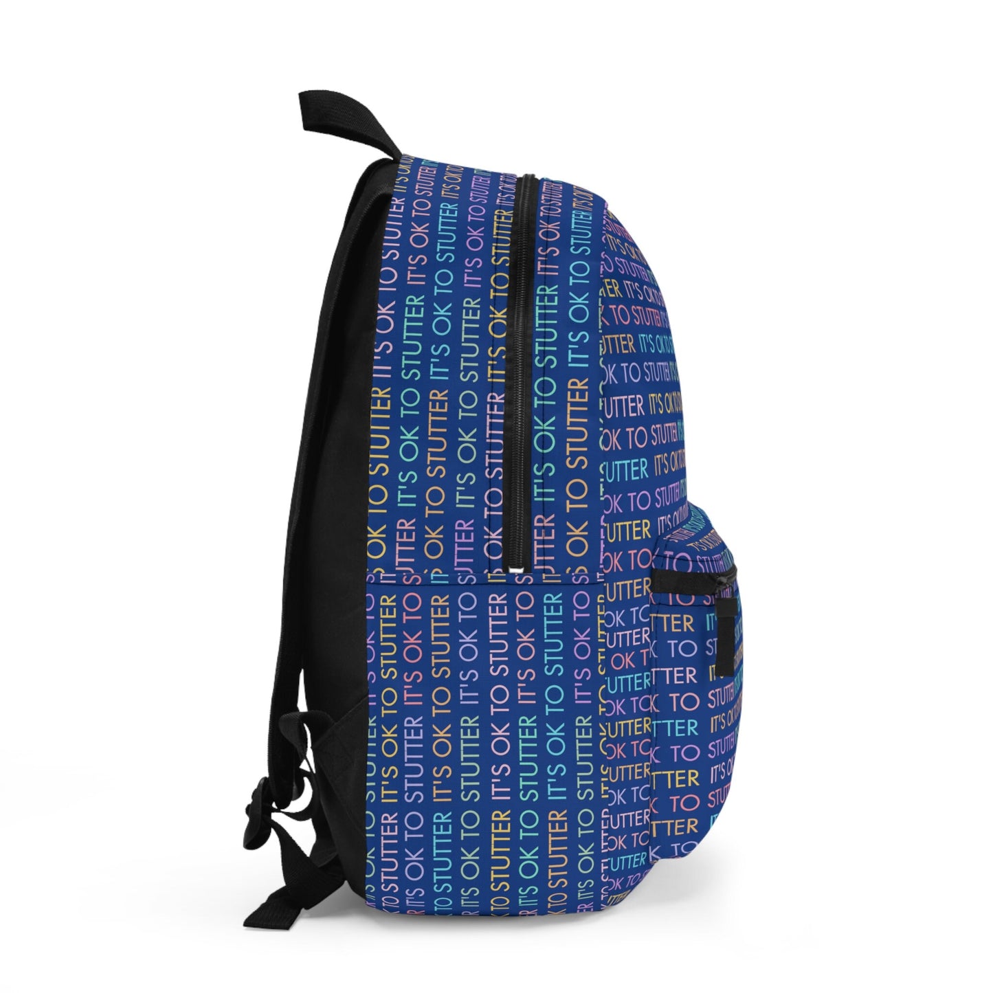 It's OK to Stutter Allover Print Stuttering Backpack