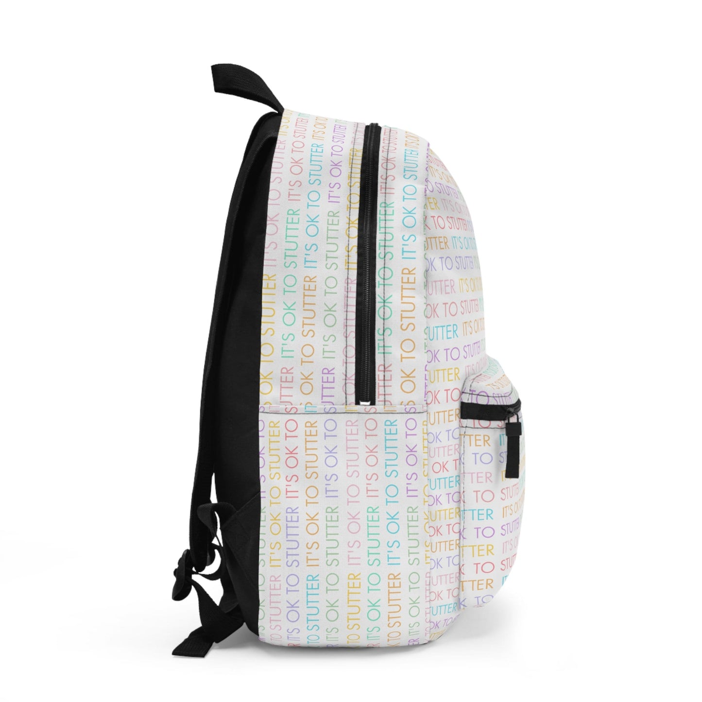 It's OK to Stutter Allover Print Stuttering Backpack