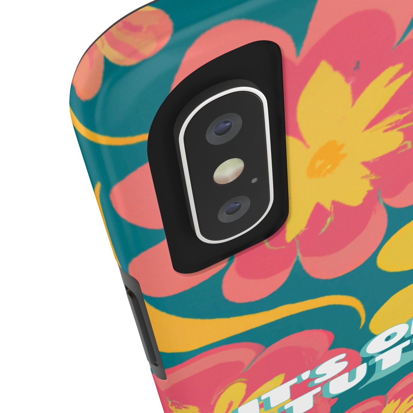 It's OK to Stutter Retro Floral Tough Phone Case